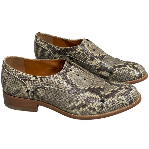 Two24 by Ariat Snakeskin-Style Oxford Shoes Size 7.5